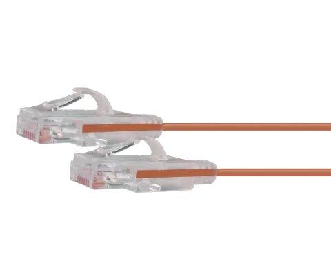 Certech 1M CAT6A Orange UTP Super Thin Patch Lead