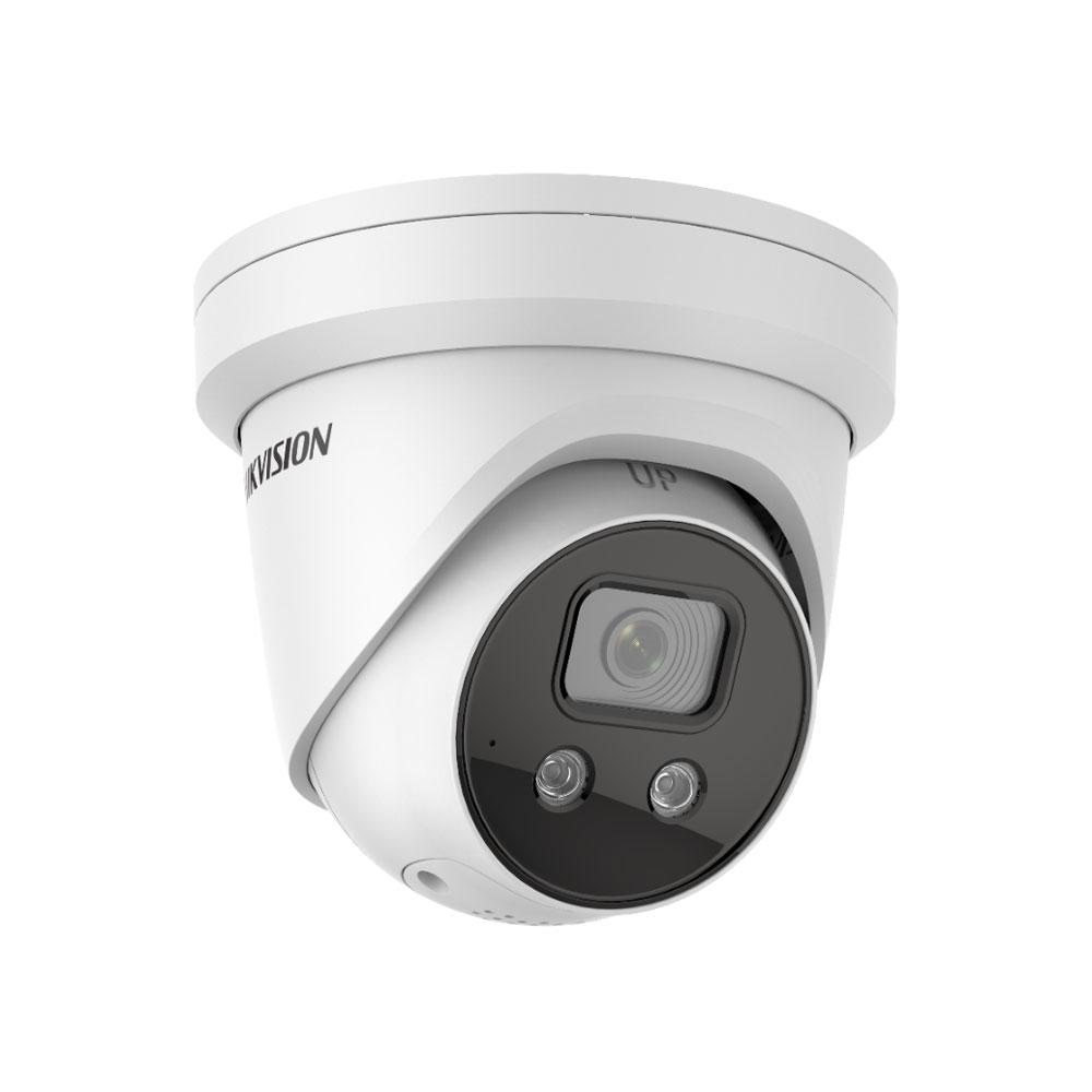 Hikvision 8MP IP Pro Series IR Turret Camera, DarkFighter, AcuSense, Face Capture, 2.8mm, 120dB WDR, 30m IR, POE / 12VDC, IP67, Built-in Mic, MicroSD (Junction Box: DS-1280ZJ-PT6, Wall Mount: DS-1273ZJ-140)