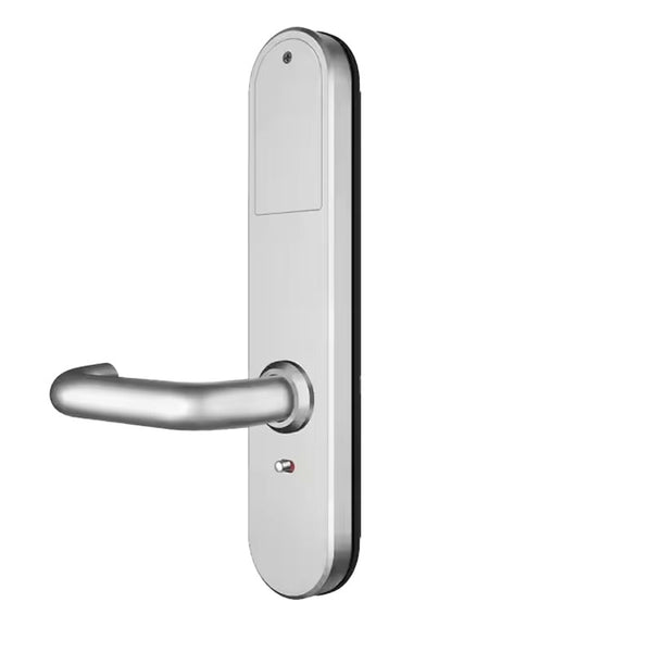 Lionhead Lock Bondi Luxe Series **SILVER** Electric Mortice Lock With BLE, PIN Entry, Fingerprint / Prox Reader, E-Key & Key Overridable Lock, Cylinder AU Mortice **REQUIRES 4x AA BATTERIES**