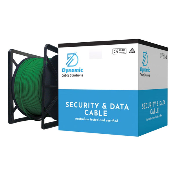 **SUPPLY DELAY (TBC)** Dynamic Cable Solutions 305M CAT6 Green UTP Solid Cable Roller Box