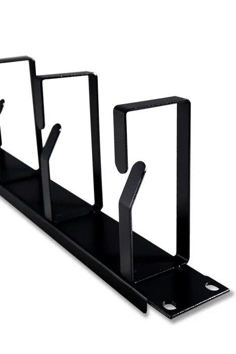 Certech 19" 1RU Metal Cable Management Bar, 105mm Deep