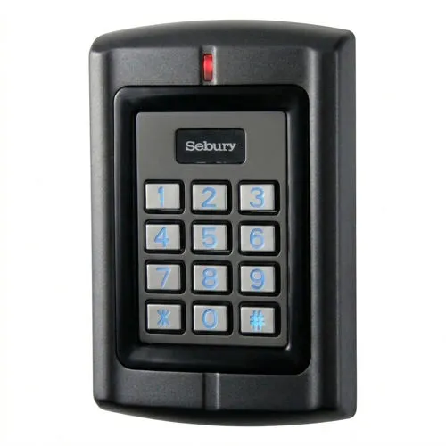 Sebury B6 Plus Standalone & Convertible Access Control Keypad, Backlit Metal Keys, RFID Proximity Reader, PIN/Card Access, Wiegand Reader Mode, Dual Door Control, Interlock Function, Metal Housing
