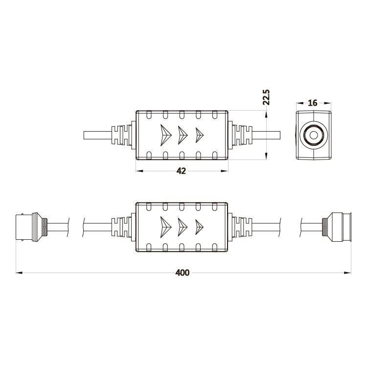 Securview* BNC Video Ground Loop Isolator With 75 Ohm BNC Male To 75 Ohm BNC Female, Isolation Voltage (800 VDC) And Insulation Resistance (>100M Ohm)