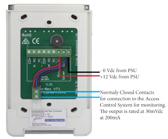 Trojan* Monitored Cover For EM-REX and SMARTEM-REX. Two Outputs.