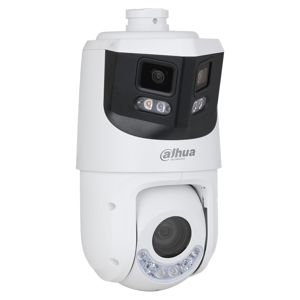 Dahua 8MP + 4MP IP X-Spans AI Series Full Colour Active Deterrence TiOC IR  **DUAL-LENS** 25x PTZ Camera, Perimeter, Auto-Tracking, PTZ / Fixed Camera Alarm Linkage, 5 -125mm, 120dB WDR, 100m IR / 50m White Light - PTZ, 30m IR / White Light - Fixed Lens