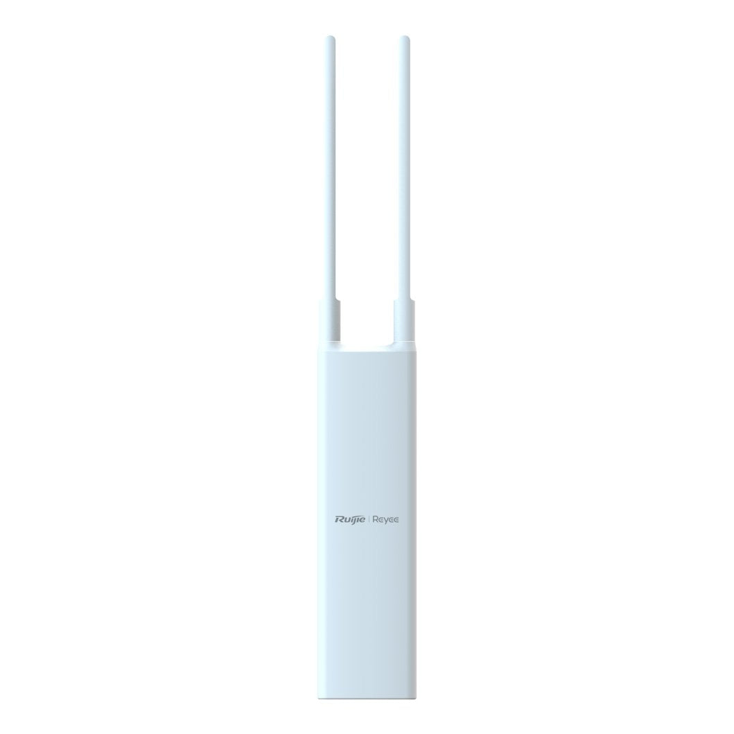 Ruijie Reyee External WiFi5 Gigabit Access Point AC1300, 400Mbps, Dual Band Up To 867Mbps, IP65, Includes Wall / Pole Mount, POE, Dual-Omni Antennas, Bunny Ears (Up To 150M Range)