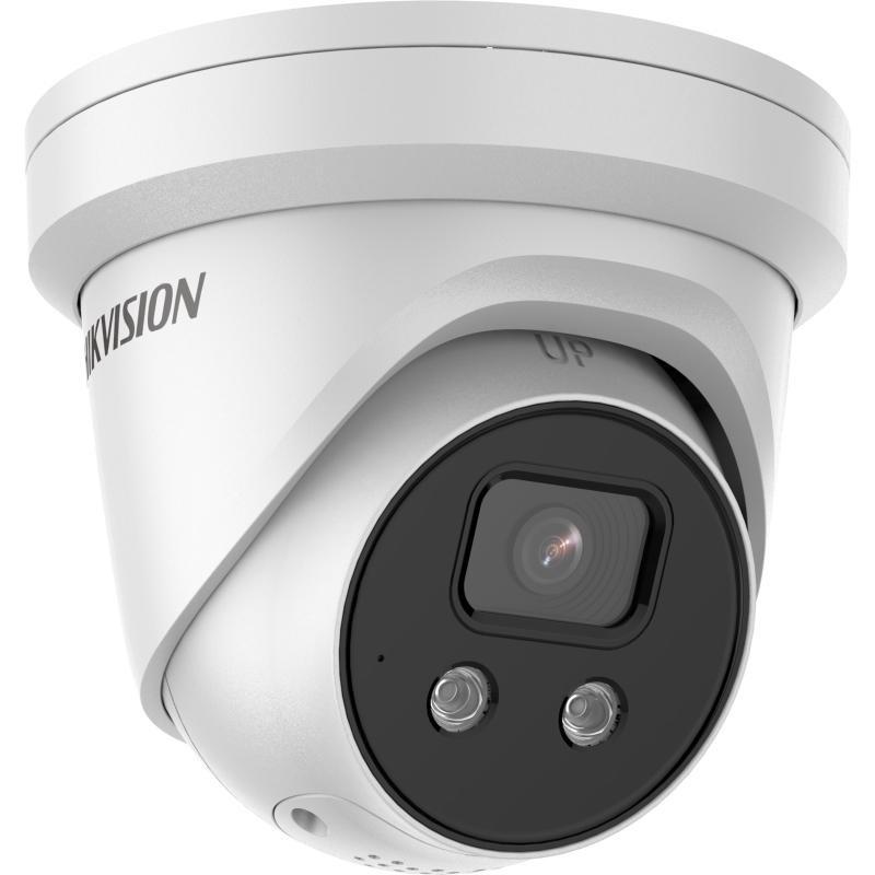 Hikvision 6MP IP Pro Series IR Turret Camera, LiveGuard, DarkFighter, AcuSense, Perimeter, Face Capture, 2.8mm, 120dB WDR, 30m IR, POE / 12VDC, IP67, MicroSD, Built-in Mic / Speaker / White Alarm Lights (Junction Box: DS-1280ZJ-PT6)