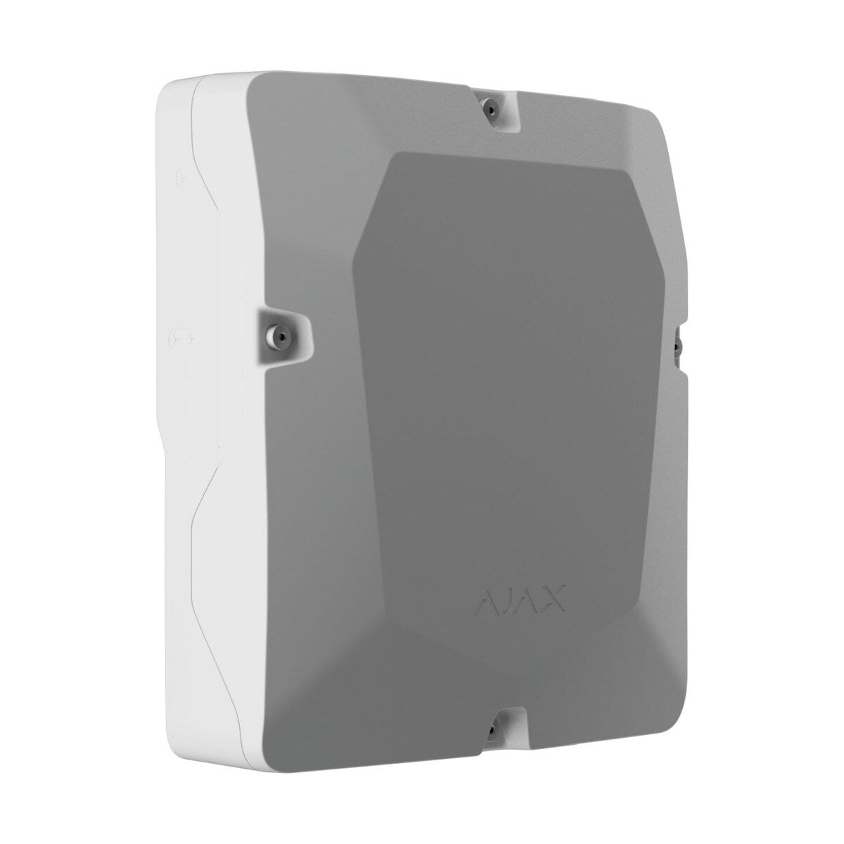 Ajax Case D (430) with dimensions of 430 × 400 × 133 mm has 8 slots for Superior LineProtect Fibra, Superior LineSplit Fibra, Superior MultiRelay Fibra, Superior LineSupply (45 W) Fibra, Superior LineSupply (75 W) Fibra, Hub Hybrid (2G)1, or Hub Hybrid