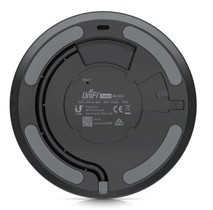 Ubiquiti UVC-AI-360-B UniFi Protect Camera AI 360 **BLACK** High-Resolution PTZ 360° Fisheye Lens