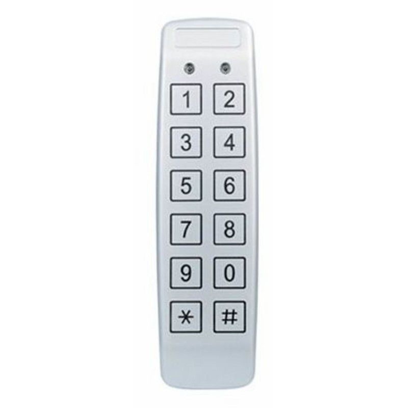 Rosslare Standalone 2X6 Keypad Anti-Vandal Slimline Piezoelectric With No Moving Parts, 500 User
