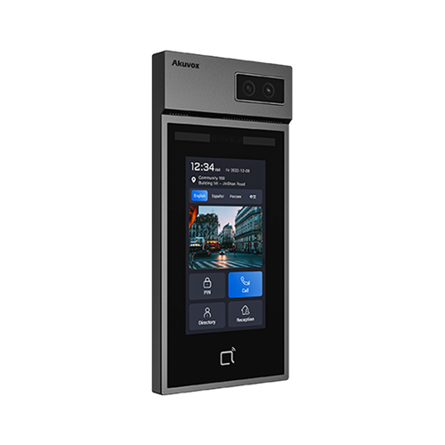 Akuvox S535 Door Station, 5" Touch Screen, Linux OS, BLE, QR Code, Facial Recognition, Modular Expansions Available