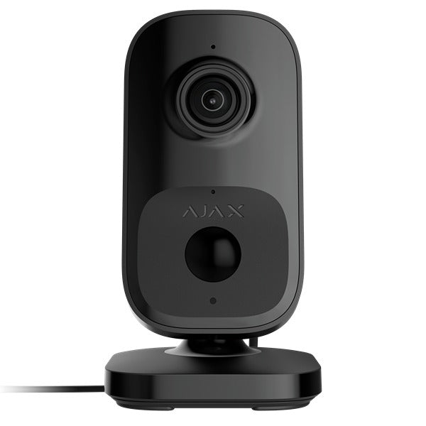 Ajax 4MP Indoor Camera BLACK, AI-Powered Object Recognition, Built-In PIR Sensor, HDR, 8m IR, 12VDC, IP20, Built-in Mic & Speaker