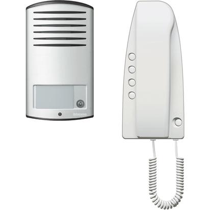 Bticino 2W One-Family Kit With Sprint Handset And Linea 2000 Pushbutton Panel. Analogue Technology With 2 Wire Connection. Devices Suitable For Wall Mounted Installation. Expandable By Using The Specific Additional Handset 331550 Using 5W Connection.