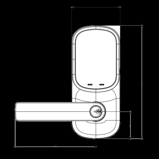 Yale Assure Ajax Ready Lever Lock, Satin CHROME With Touch Keypad, Yale Home Module (Requires AYR-BDG-CB2-ANZ)