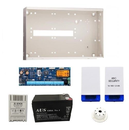Bosch Solution 6000 Basic Starter Kit With Control Panel (CC610P), Enclosure (MW350), Plug Pack (PP18-1.33), Battery (BATT12-7), Combo Siren (WP16), Top Hat Screamer (WP08) **NO KEYPAD OR DETECTORS**