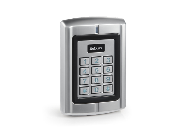 Sebury B6 Plus Standalone & Convertible Access Control Keypad, Backlit Metal Keys, RFID Proximity Reader, PIN/Card Access, Wiegand Reader Mode, Dual Door Control, Interlock Function, Metal Housing