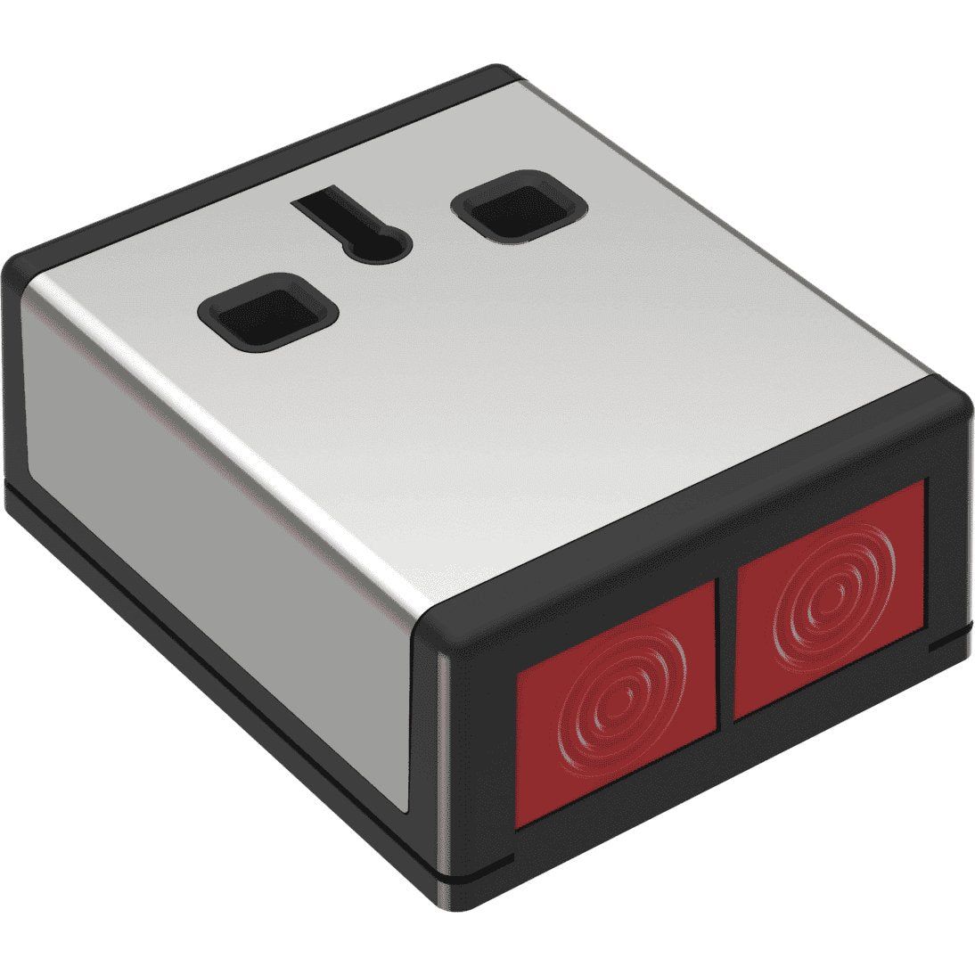 CQR Double Push Duress Panic Button, Latching / Non-Latching, Stainless Steel, Key Resettable