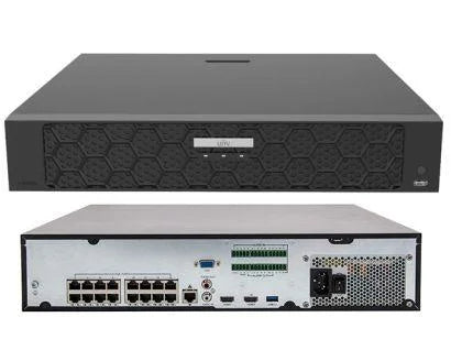 Uniview 32 Channel Prime IQ Series NVR, 320MB, 1 x HDMI / 1 x VGA, 4 x HDD, 1 x Gigabit NIC, 16 x POE+, 2RU, Max 8CH UMD Functionality **NO HDD INSTALLED**