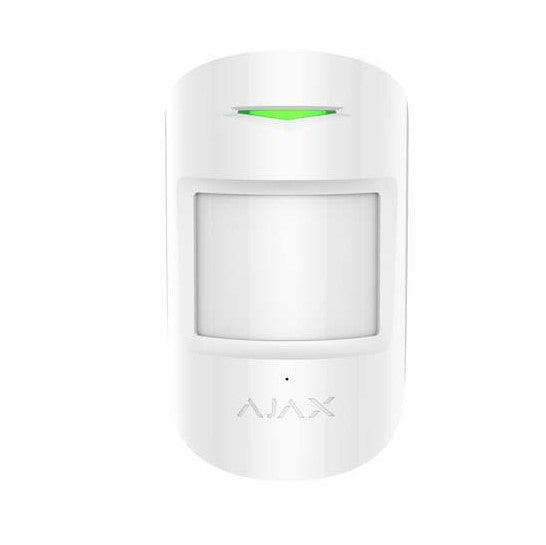 Ajax Combi Protect WHITE - 2 Way Wireless Pet Immune PIR Motion Detector With Glass Break Detector, 12m