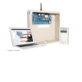 Tecom ChallengerLEPLUS Main Control Panel With Enclosure And CA1110 RAS (Expandability: 16 Areas, 40 Inputs, 32 Relays, 100 Users, 8 Doors, 1 Lift, 10 Floors, 1 DGP) (S112531)