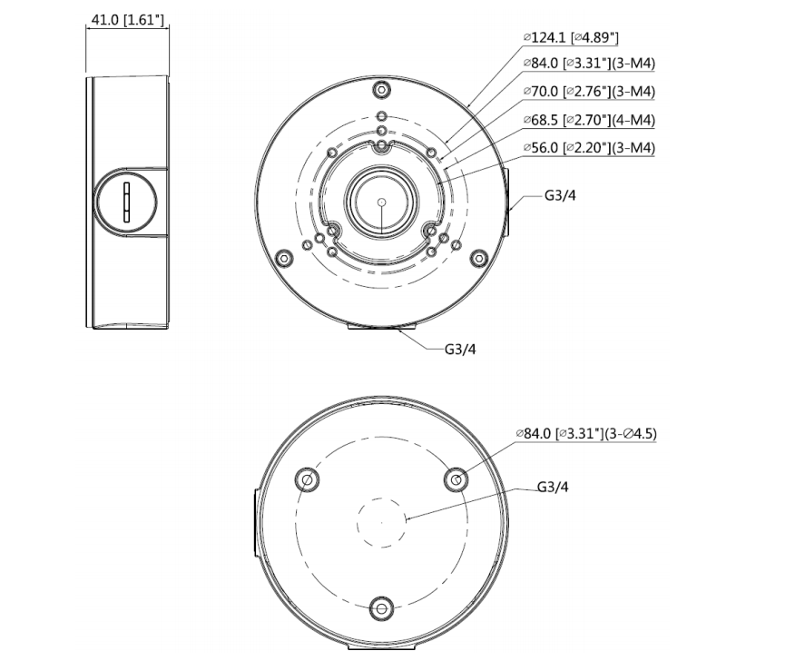 Dahua (PFA130-E) New Water-Resistant Junction Box