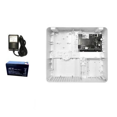 EliteControl ECi Starter Kit With Control Panel & Plastic Enclosure (ECI-TCP-PLAS-KIT-1), 16V 1.5A Plug Pack (PP16-1.5), 12V 7Ah Battery (BATT12-7) **NO SIRENS, DETECTORS, KEYPADS OR PHONE LEAD**