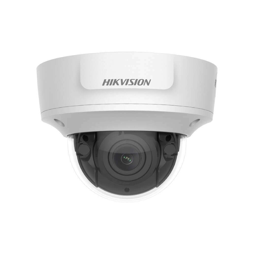 Hikvision* 6MP IP Pro Series IR Motorised Vandal Dome Camera, DarkFighter, AcuSense, Perimeter, Face Capture, 2.8-12mm, 120dB WDR, 40m IR, POE / 12VDC, IP67, IK10, MicroSD (Junction Box: DS-1280ZJ-DM55)
