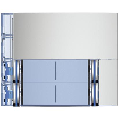 Bticino 2W Sfera Double 4PB Front Cover Allmetal