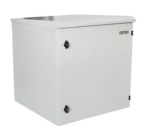 Certech 12RU 400mm Deep Outdoor Wall Mounted Rack With Dual Front Locks, IP65 Rated