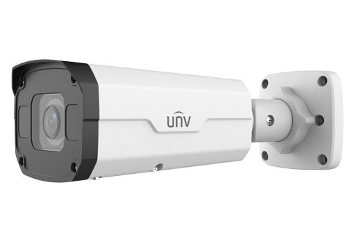 Uniview 8MP IP Prime Deep Learning AI Series Motorised Vandal IR Bullet Camera, Perimeter, LightHunter, 2.8-12mm, 120dB WDR, 50m IR, Triple Streams, MicroSD, POE or 12VDC, IP67, IK10 (Junction Box: TR-JB07-D-IN)