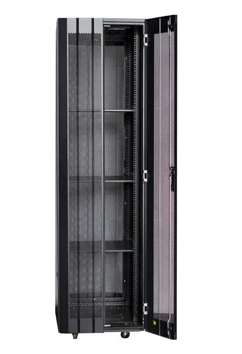 Certech 42RU 600 (W) x 1000 (D) Benchmark Series Server Rack With 3 x Fixed Shelves, 4 x Fans, 1 x 6 Outlet Horizontal PDU, 25 x Cage Nuts, 4 x Castor Wheels & 4 x Levelling Feet