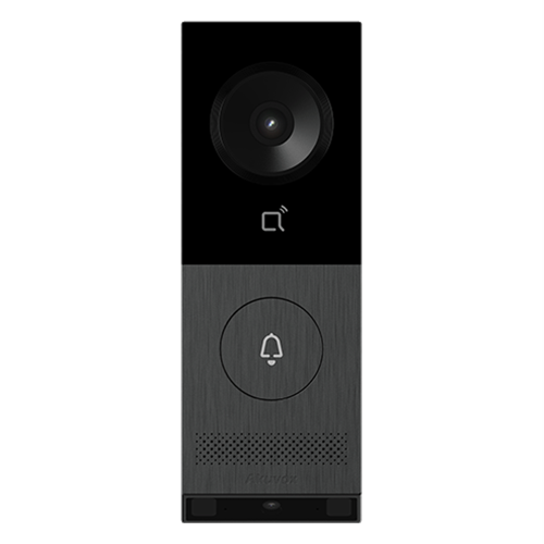 Akuvox IP 1-Button Compact External Station, 5MP + 2MP Dual-Lens, Vertical Wide Angle With Parcel Detection, Bluetooth, QR Code Reader, MiFare / NFC / Reader, Mobile App, IP65, POE / 12VDC