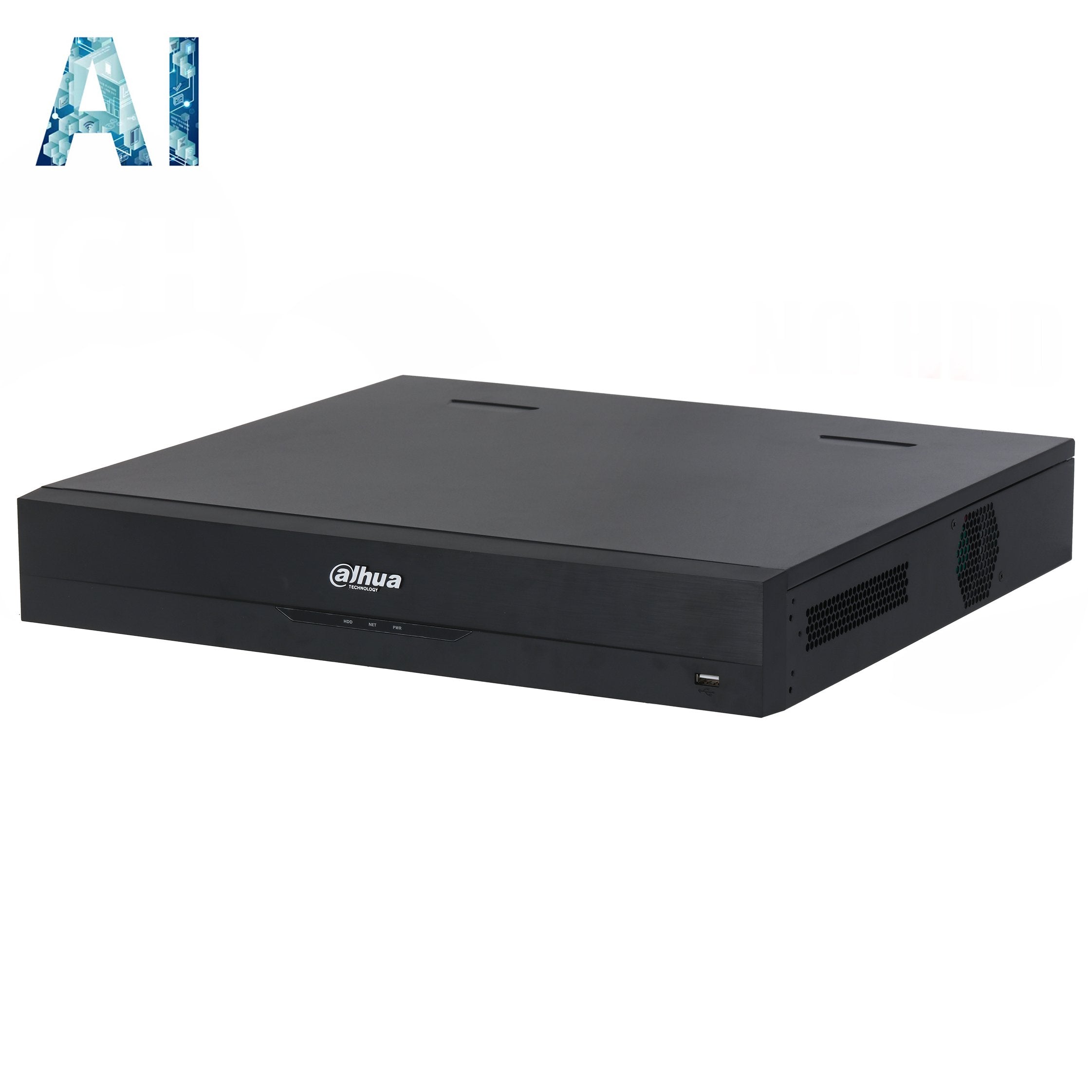 Dahua 32 Channel NVR, WizSense AI Series, 16 x POE (8 x EPOE), 1.5RU, 384MB (200MB With AI Function Enabled), 1 x Gigabit NIC, 4 x HDD **NO HDD INSTALLED**