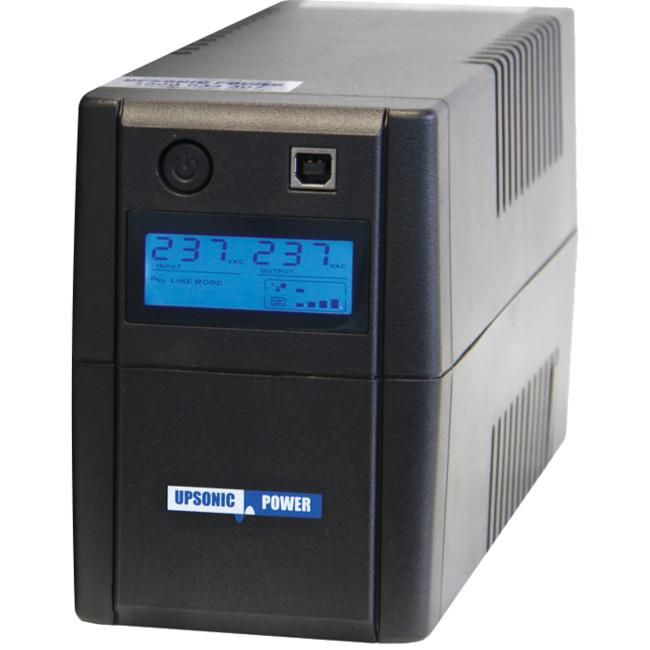 Upsonic DSV Series 800VA UPS, LCD Display, Line Interactive, Tower, W100 x H143 x D290mm, With 1 x 12V/7Ah Battery Capacity, 2 x AU Socket, USB Communications Port & Winpower Software
