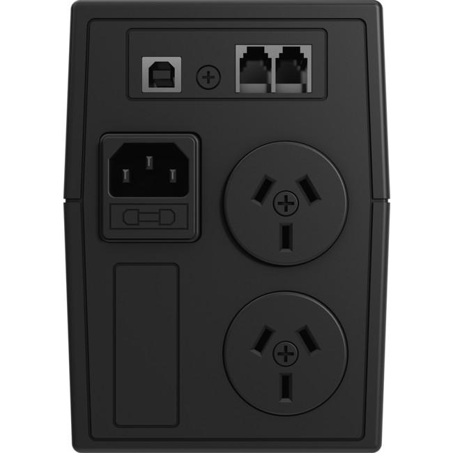 Upsonic GD Series 650VA UPS, Line Interactive, Tower, W125 x H150 x D254mm, 5KG, 1 x 12V/7Ah Battery Capacity, 2 x AU Socket, USB Communications Port & Winpower Software
