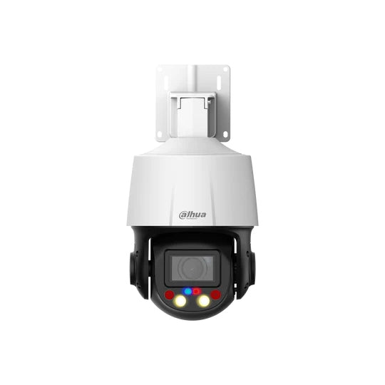Dahua 4MP IP WizSense AI Series Full Colour Active Deterrence TiOC IR 5x PTZ, SMD 3.0, Perimeter, Face Detection, Auto-Tracking, 2.7-13.5mm, 120dB WDR, 50m IR / 30m White Light, POE / 12VDC, IP66, MicroSD, Built-in Mic / Speaker, Red / Blue Lights (Junc