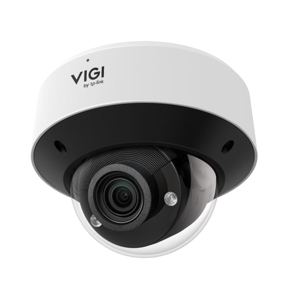 VIGI By TP-Link 4MP Varifocal Dome, 1/2.9" CMOS, 2.7–13.5mm Motorized Lens (5x), 120dB WDR, IR 60m, Human & Vehicle Detection, People & Vehicle Analytics, Smart Detection, SmartVid (Smart IR, 3D DNR, BLC), Built-in Mic, Audio & Alarm I/O, MicroSD Slot u