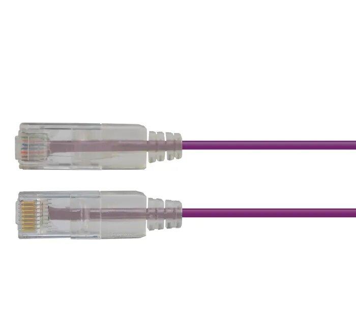 Certech 1M CAT6A Purple UTP Super Thin Patch Lead