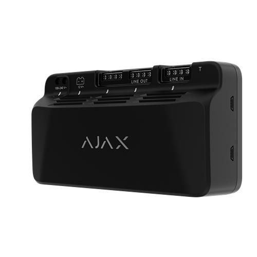 Ajax Fibra LineSupply BLACK - 45W Additional Power Supply Booster Module Up To 10 Modules On 1 Fibra Line