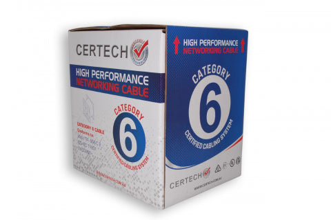 Certech 305M CAT6 Green UTP Solid Cable Roller Box, Low Smoke Zero Halogen