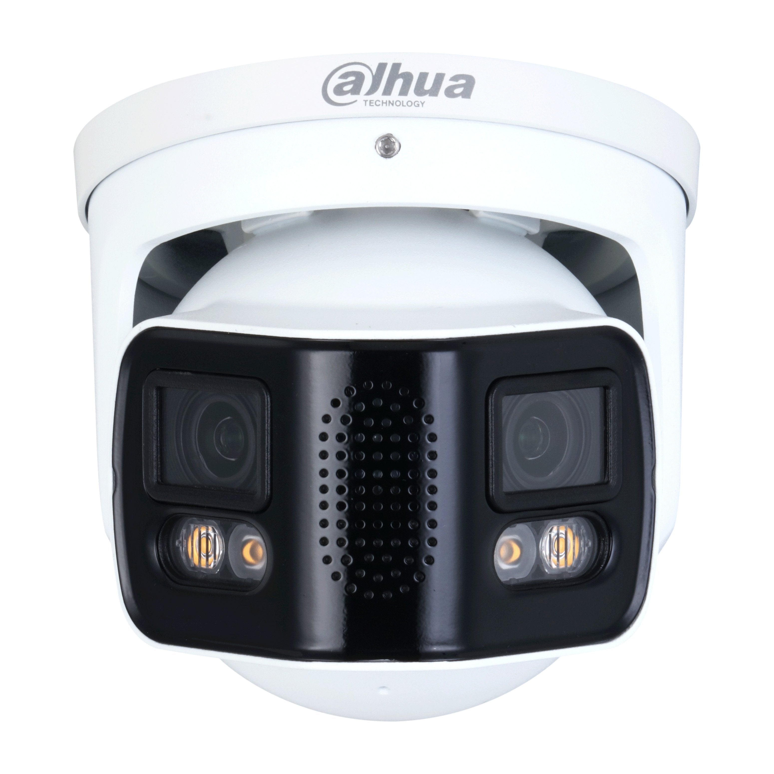 Dahua 2 x 4MP IP WizMind AI Series Full Colour 180 Degree Wide Angle Turret Camera, SMD, Perimeter, People Counting, 140dB WDR, 40m White Light, ePOE / 12VDC, IP67, MicroSD, Built-in Mic / Speaker, EPTZ (Wall Mount: PFB203W, Junction Box: PFA137)