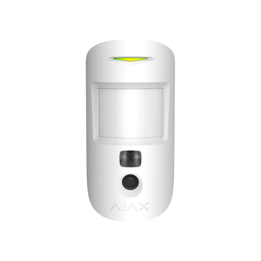 Ajax MotionCam WHITE - 2 Way Wireless Pet Immune PIR Motion Detector With Photo Verification, 12m