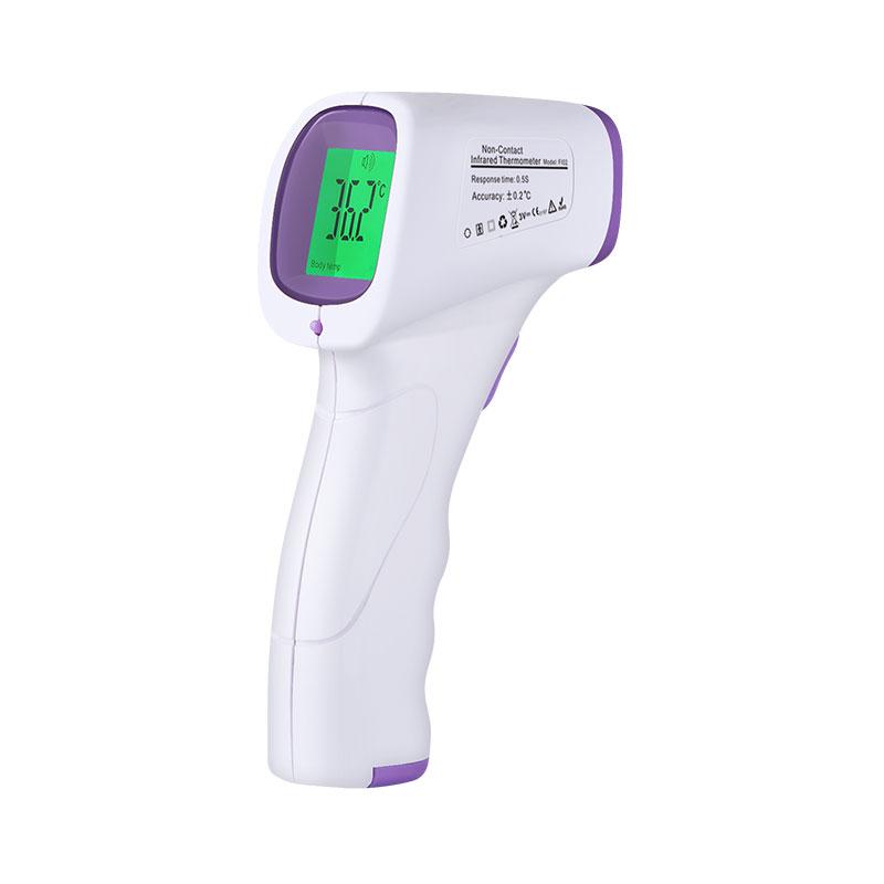 **CLEARANCE** VIP Vision Non-Contact IR Forehead Thermometer, Colour Changing LCD Display, Measures Distances From 3-5CM Away, Requires 2 x AA Batteries (1 Button)
