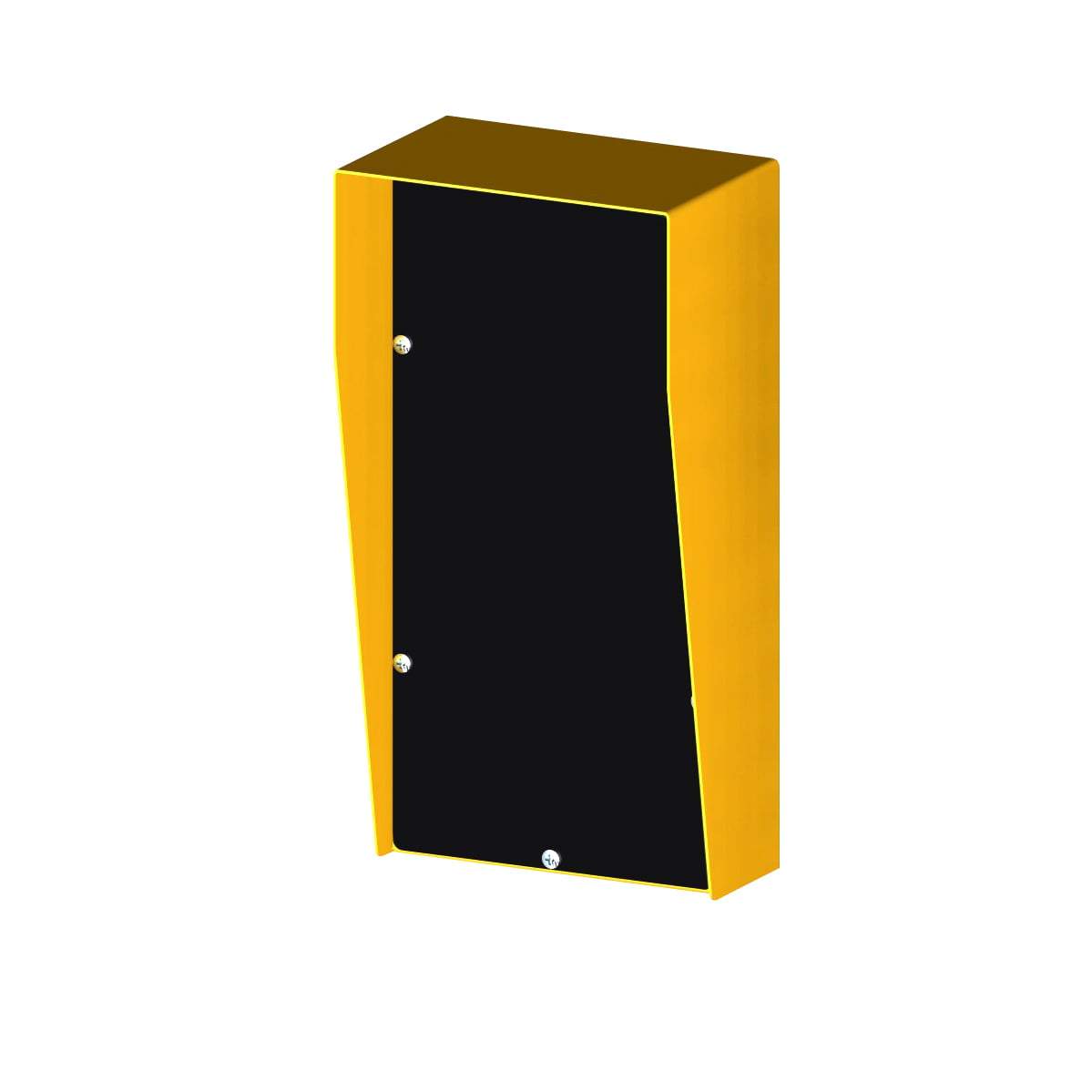 Security Design Bollard Mounting Panel / Rain Hood (360H x 180W mm) - Yellow