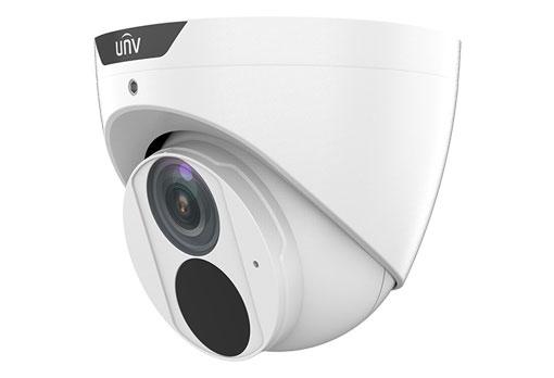 Uniview 5MP IP Prime Deep Learning AI Series IR Turret, Perimeter, LightHunter, 4mm, 120dB WDR, 30m IR, Triple Streams, Built-in Mic, POE or 12VDC, IP67 (Wall Mount: TR-WM03-D-IN, Junction Box: TR-JB03-G-IN)