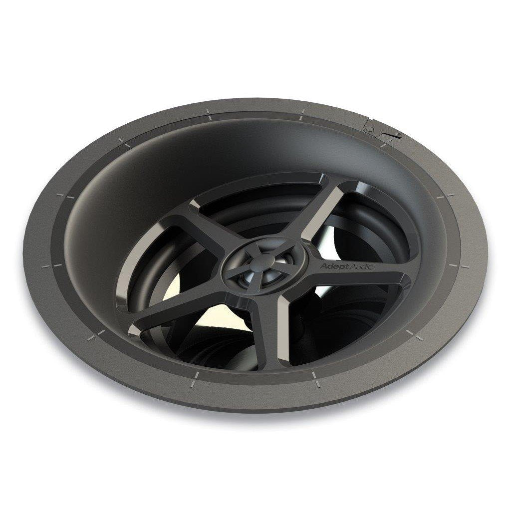 **SALE** Adept Audio 8" Round 2-Way Ultra Premium In-Ceiling Fixed Angle LCR Speaker With Injection-Molded Graphite Woofer 175W ***EACH***