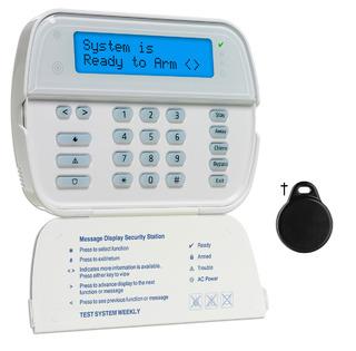 DSC* Wireless 2-Way Wire-Free LCD Keypad with 2x16 Full Message Display, Desk Stand Mount and Power Supply Adapter