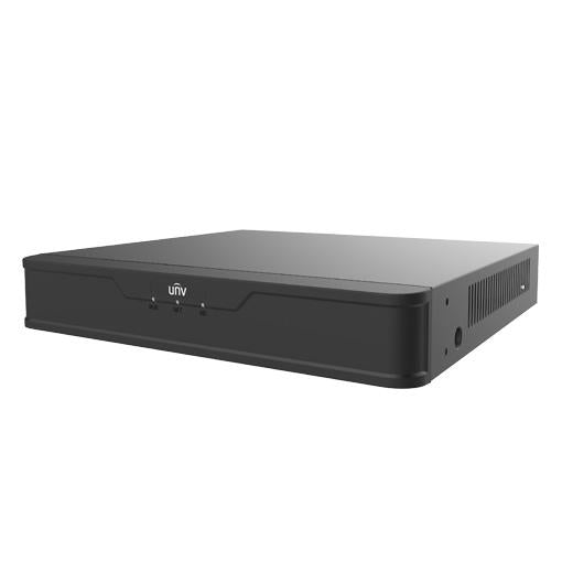 Uniview 8 Channel Prime Series NVR, 80MB, 1 x HDMI / 1 x VGA, 1 x HDD, 1 x 100M NIC, 8 x POE+, 1RU, 8CH VCA / SMD Functionality, 1 x 4TB HDD Installed