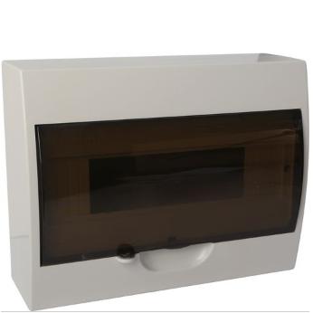 Zankap 12 DIN Enclosure With Transparent Cover, Blanking Plates & Labels