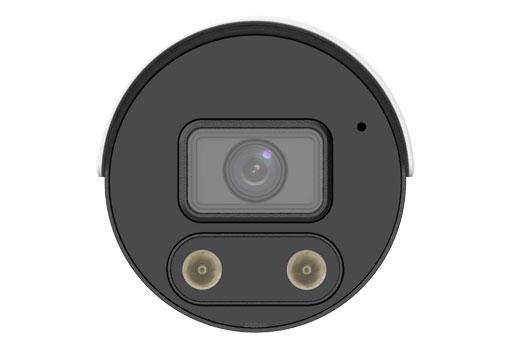 Uniview 5MP IP Prime Deep Learning AI Series IR Tri-Guard Mini Bullet Camera, Perimeter, Low Light, 2.8mm Lens, 120dB WDR, 30m IR, Triple Streams, MicroSD, POE or 12VDC, Built-in Mic / Speaker / White Alarm Lights, IP67 (Junction Box: TR-JB05-B-IN)